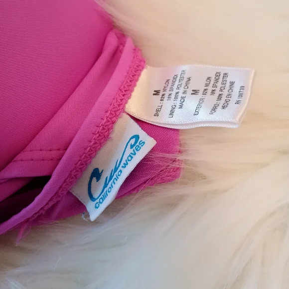 California Waves Pink Bikini. NWOT - Picture 4 of 5